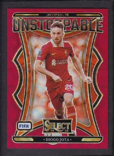 Diogo Jota 2024 Panini Select Wave Red /49