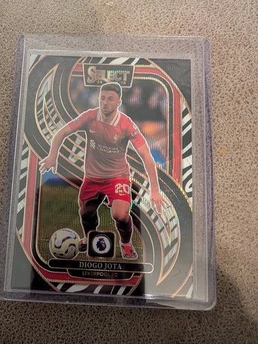 Diogo Jota 2024 Panini Select Zebra Prizm
