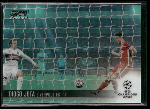 Diogo Jota 2020 Topps Stadium Club Aqua Refractor /199