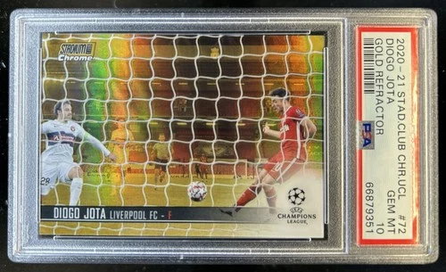 Diogo Jota 2020 Topps Stadium Club Chrome Gold Refractor /50
