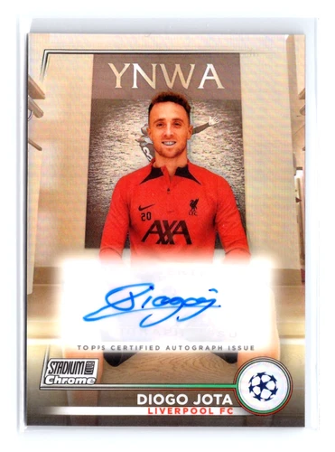 Diogo Jota 2023 Topps Stadium Club UEFA Refractor