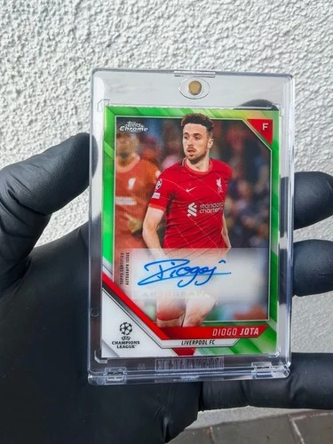 Diogo Jota 2021 Topps UEFA Green Refractor /99