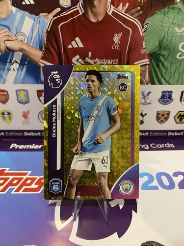 Divine Mukasa 2026 Topps Premier League Yellow Diamond /299