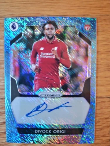 Divock Origi 2020 Panini Prizm Blue Shimmer