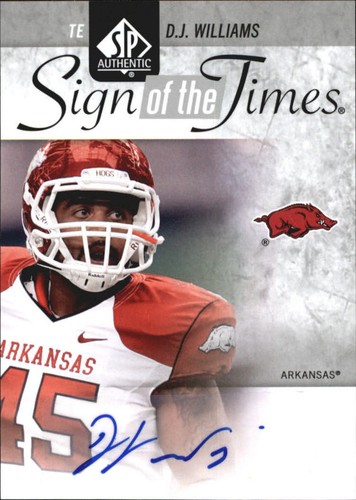 D.J. Williams 2011 Panini SP Authentic