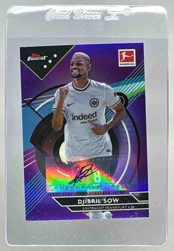 Djibril Sow 2022 Topps Finest Purple Refractor /99