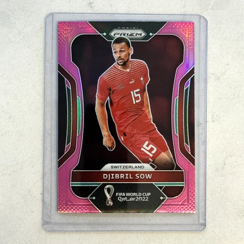 Djibril Sow 2022 Panini Prizm FIFA World Cup Pink Prizm
