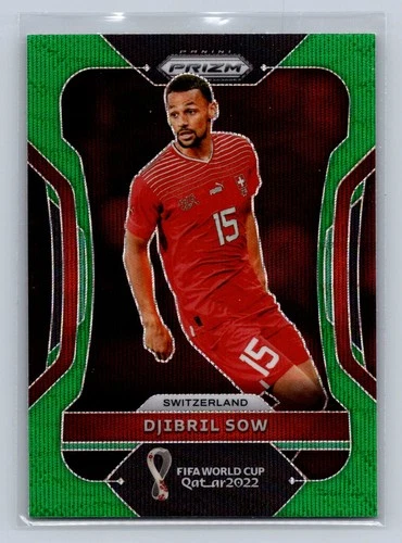 Djibril Sow 2022 Panini Prizm Green Wave