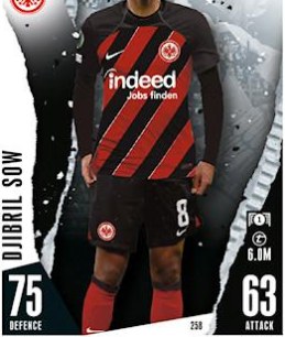 Djibril Sow 2023 Topps Match Attax UEFA Club Competitions