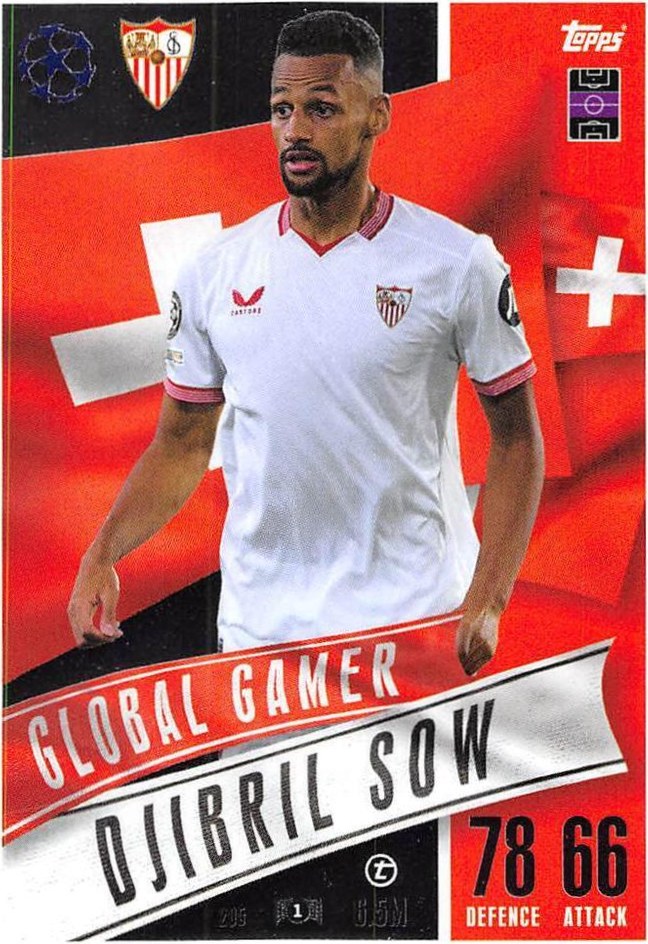 Djibril Sow 2023 Topps Match Attax UEFA Club Competitions Extra