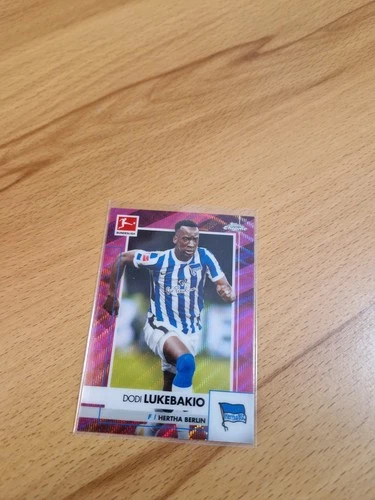 Dodi Lukebakio 2020 Topps Bundesliga Chrome Pink Wave /75