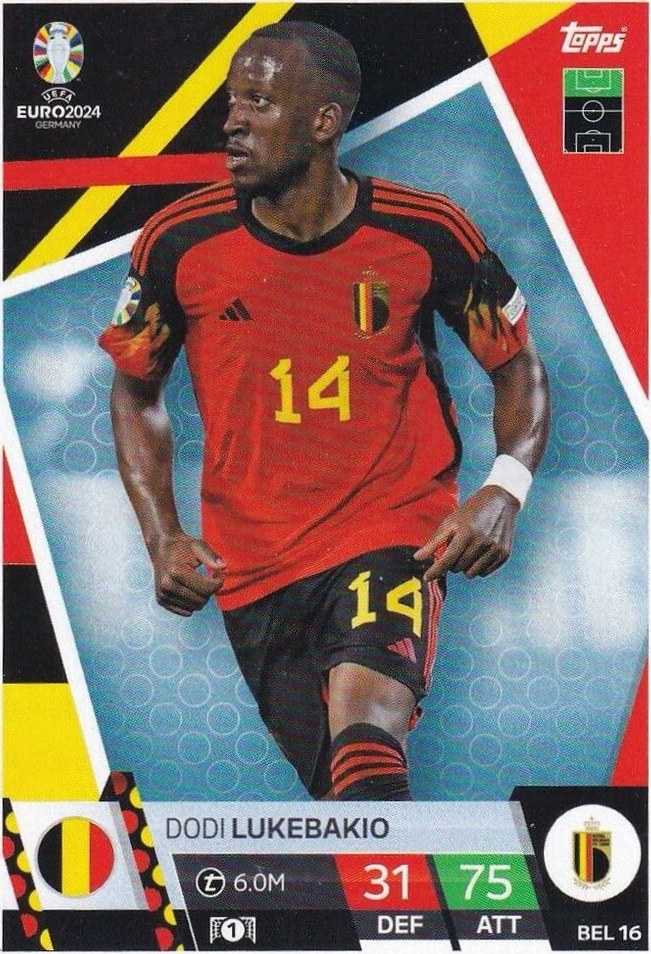 Dodi Lukebakio 2024 Topps Match Attax UEFA EURO