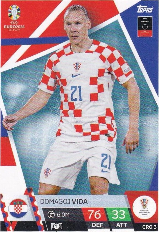 Domagoj Vida 2024 Topps Match Attax UEFA EURO