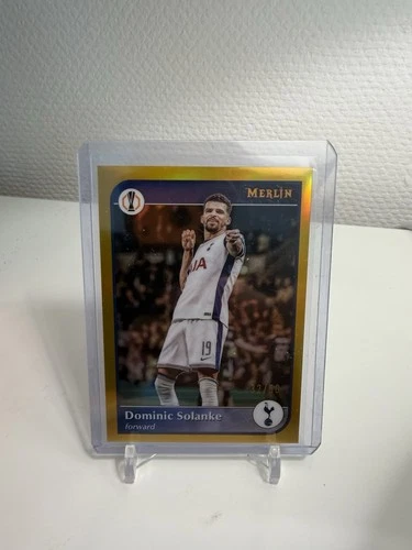Dominic Solanke 2024 Topps Merlin Chrome Gold /50