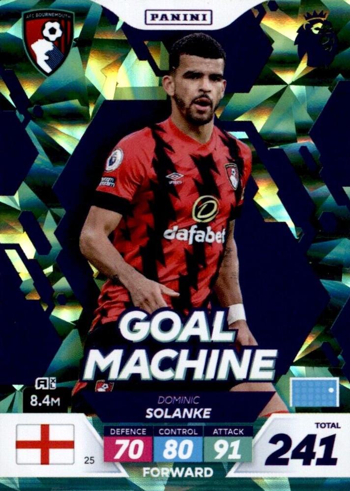 Dominic Solanke 2023 Panini Adrenalyn XL Premier League Plus