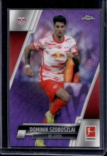 Dominik Szoboszlai 2021 Topps Chrome Bundesliga Purple Wave Refractor /299