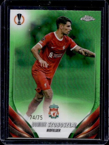Dominik Szoboszlai 2024 Topps Chrome Green Refractor /75