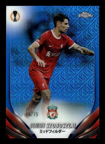 Dominik Szoboszlai 2023 Topps Chrome Japan Blue Mojo /75