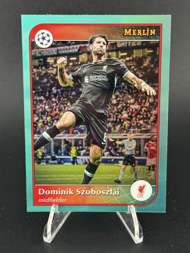 Dominik Szoboszlai 2024 Topps Chrome Merlin Aqua /75