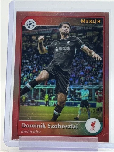 Dominik Szoboszlai 2024 Topps Chrome Merlin Rose Gold /250