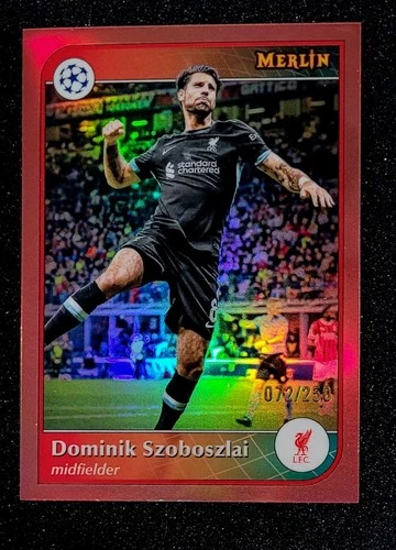 Dominik Szoboszlai 2024 Topps Chrome Merlin UEFA Rose Gold /250