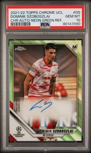 Dominik Szoboszlai 2021 Topps Chrome Neon Green /99