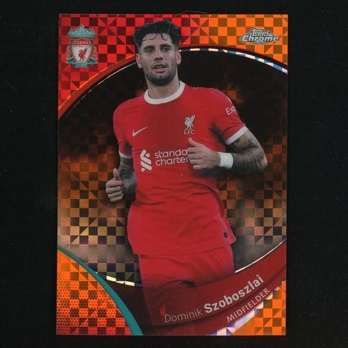 Dominik Szoboszlai 2024 Topps Chrome Orange Checker /25