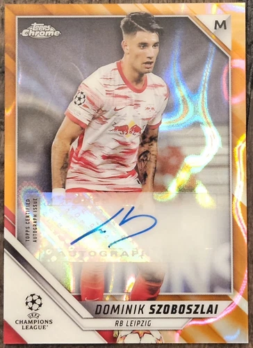 Dominik Szoboszlai 2021 Topps Chrome Orange Lava
