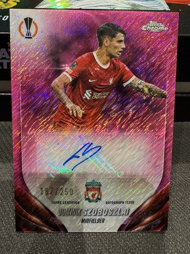 Dominik Szoboszlai 2023 Topps Chrome Pink Shimmer /250