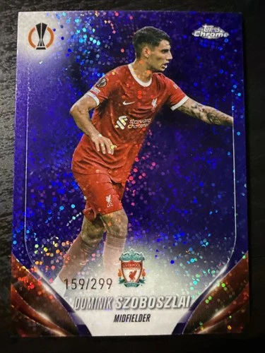 Dominik Szoboszlai 2023 Topps Chrome Purple Speckle /299