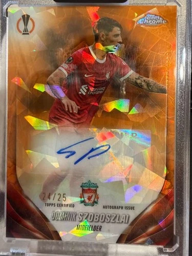 Dominik Szoboszlai 2023 Topps Chrome Sapphire Orange /25