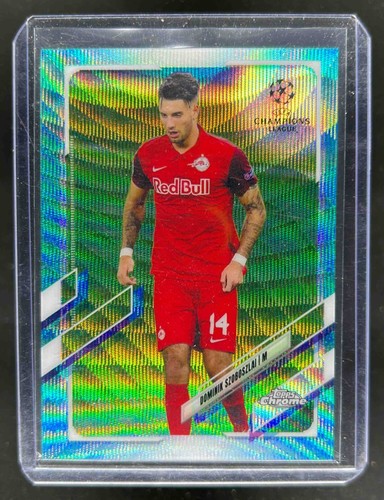 Dominik Szoboszlai 2021 Topps Chrome UEFA Aqua Wave /199