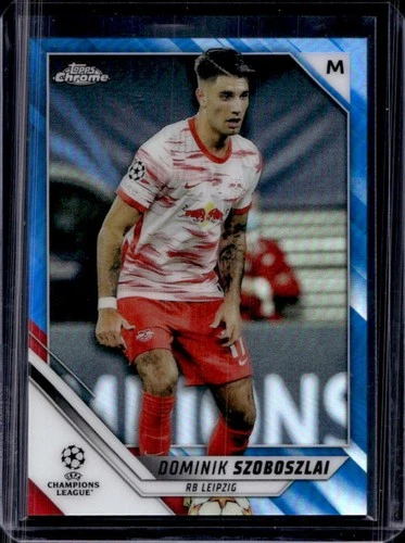Dominik Szoboszlai 2021 Topps Chrome UEFA Blue Refractor /150