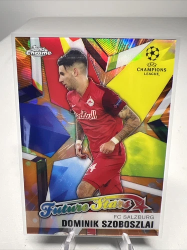 Dominik Szoboszlai 2020 Topps Chrome UEFA Champions League Orange Bubbles