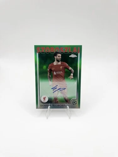 Dominik Szoboszlai 2024 Topps Chrome UEFA Green Refractor /99