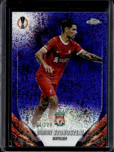 Dominik Szoboszlai 2023 Topps Chrome UEFA Violet Speckle Refractor /299