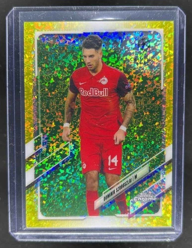 Dominik Szoboszlai 2020 Topps Chrome UEFA Yellow Mini Diamond /299