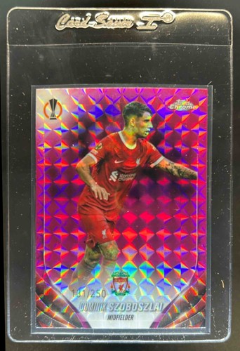 Dominik Szoboszlai 2023 Topps Cromo UEFA Rosa Refractor Geométrico /250