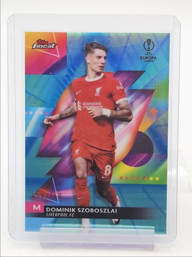 Dominik Szoboszlai 2023 Topps Finest Aqua Blue Vapor /250