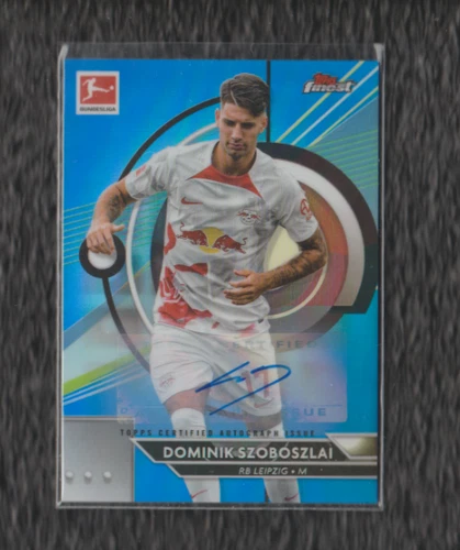 Dominik Szoboszlai 2023 Topps Finest Blue Refractor /65
