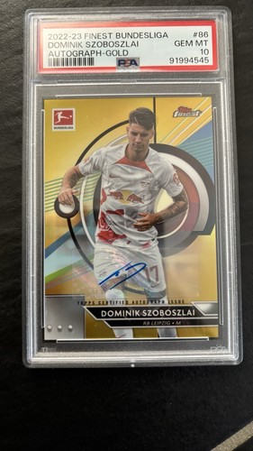 Dominik Szoboszlai 2023 Topps Finest Gold /25