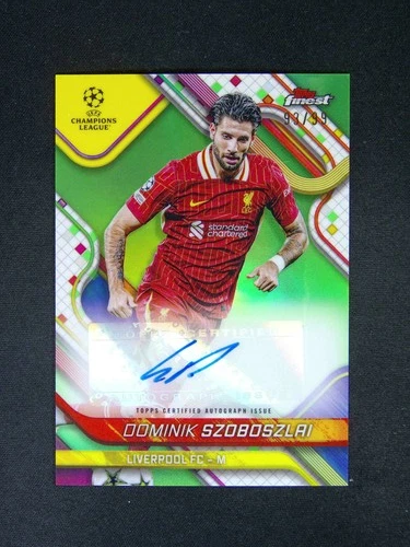 Dominik Szoboszlai 2024 Topps Finest Green /99