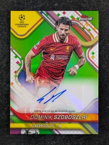 Dominik Szoboszlai 2024 Topps Finest Green Refractor /99