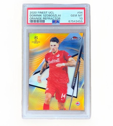 Dominik Szoboszlai 2020 Topps Finest Orange Refractor /25