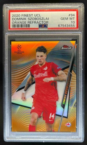 Dominik Szoboszlai 2021 Panini Finest Orange Refractor /25