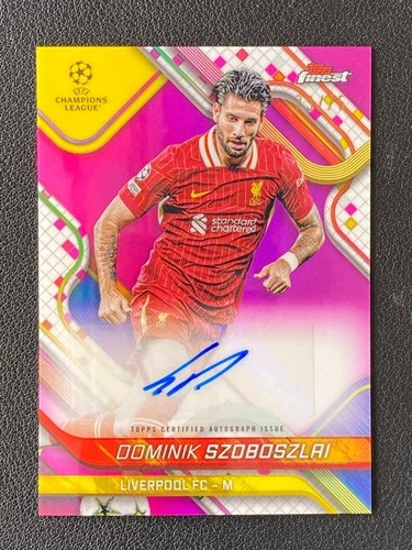 Dominik Szoboszlai 2024 Topps Finest Pink 73/75