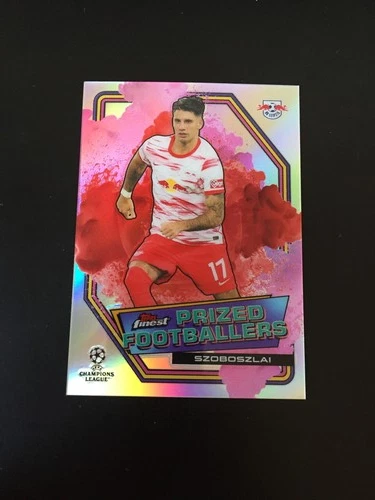 Dominik Szoboszlai 2021 Topps Finest Pink Red Fusion