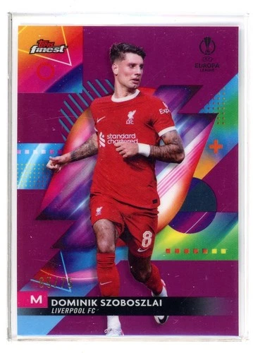 Dominik Szoboszlai 2023 Topps Finest Pink Refractor /75