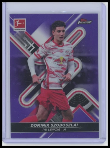 Dominik Szoboszlai 2021 Topps Finest Purple Refractor /250