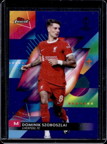 Dominik Szoboszlai 2023 Topps Finest Purple Refractor /299